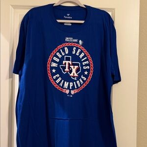 Fanatics Texas Rangers World Series Champions Tee